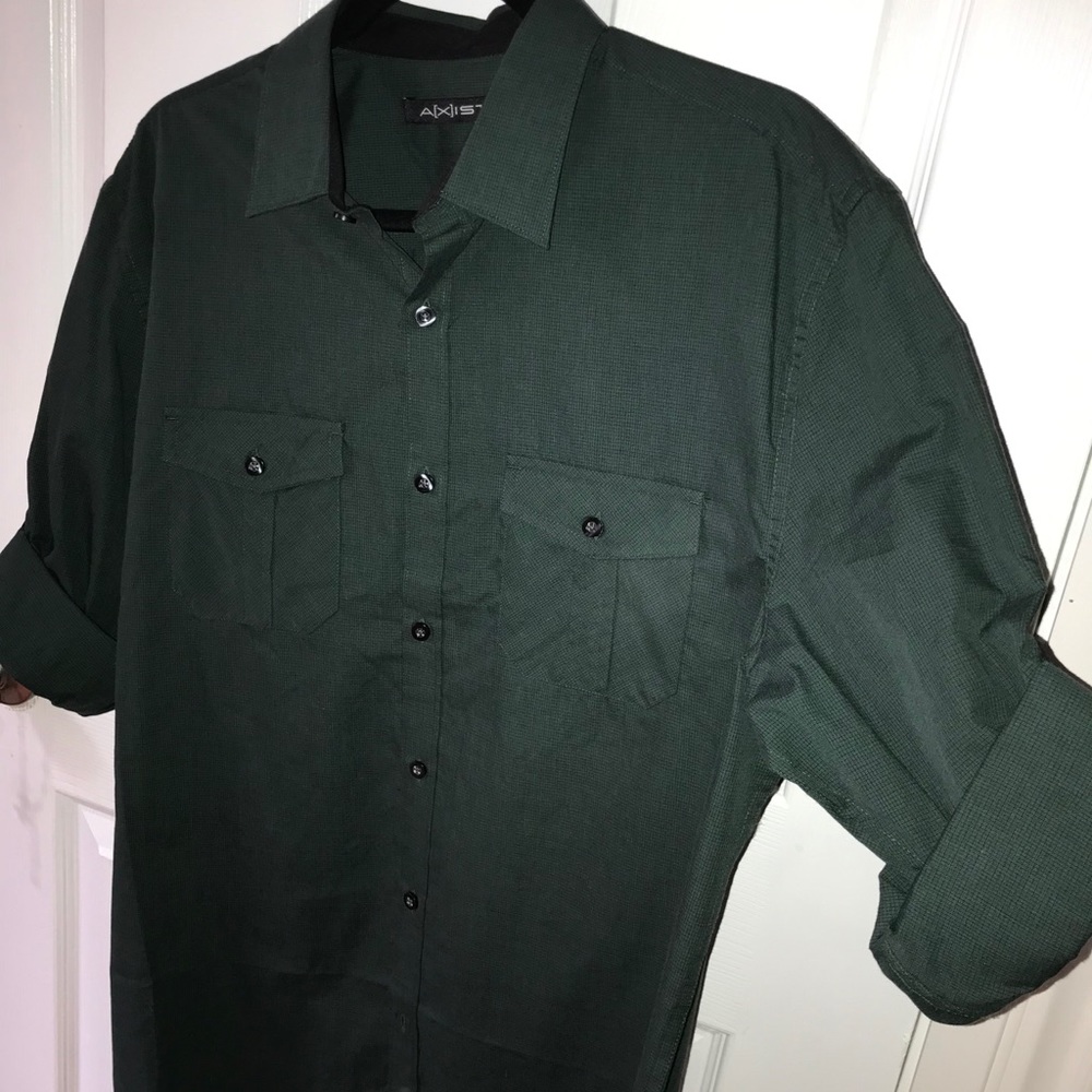 Dark green button up